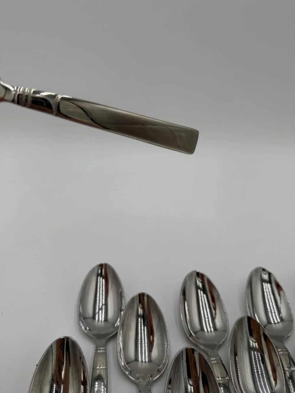 Wallace 18/10 Stainless Steel Flatware Set 10 Spoons  7 1/4